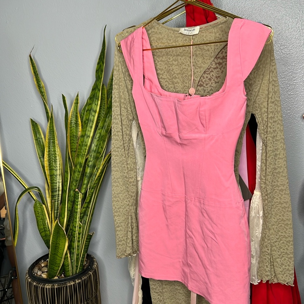 HOUSE OF CB 'Leonida' French Pink Corset Mini Dress NWT - Picture 6 of 9